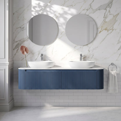 Fairford Sophia Midnight Shadow 1470mm Double Vanity Unit & Worktop