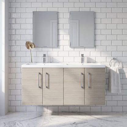 Fairford Aspri Solace Oak 1200mm 4 Door Wall Hung Vanity Unit