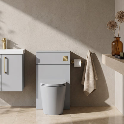 Fairford Aspri Satin Grey 500mm WC Unit