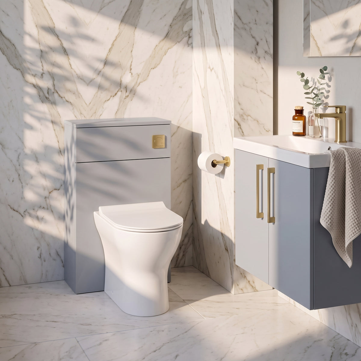 Fairford Aspri Satin Grey 500mm WC Unit