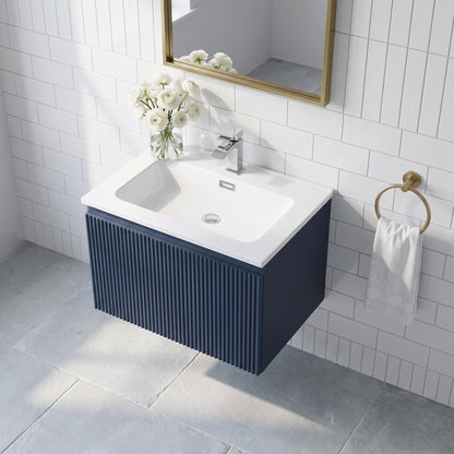 Fairford Sophia Midnight Shadow 600mm Wall Hung Vanity Unit with Basin