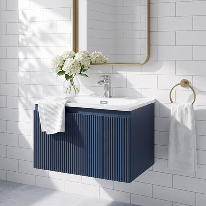 Fairford Sophia Midnight Shadow 600mm Wall Hung Vanity Unit with Basin