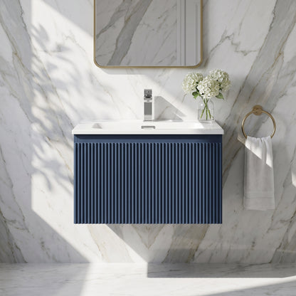 Fairford Sophia Midnight Shadow 600mm Wall Hung Vanity Unit with Basin