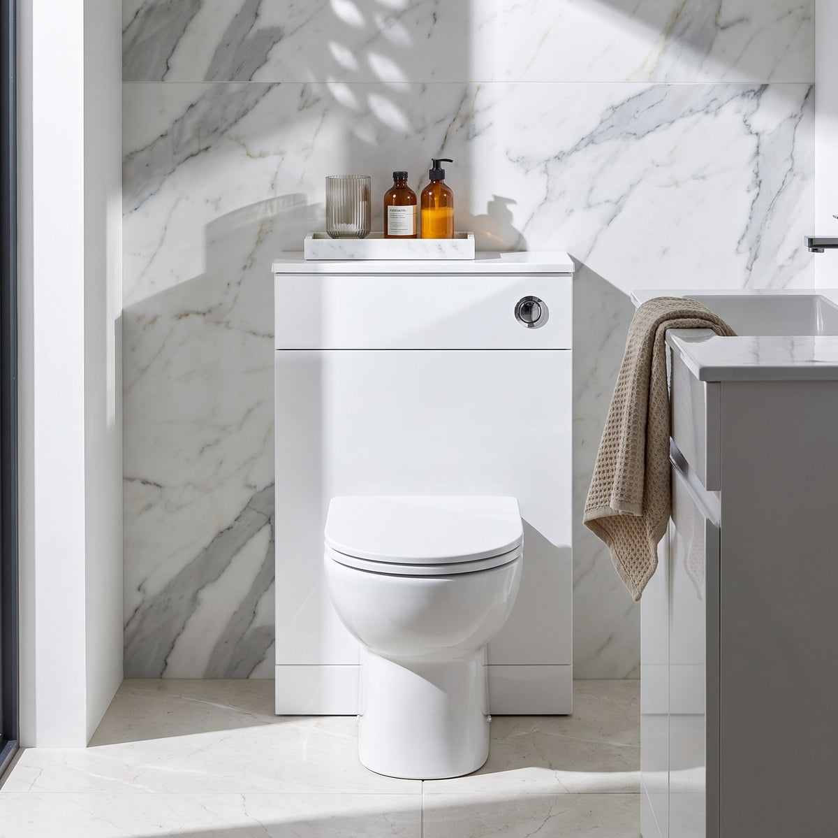 Fairford Opto 600mm Gloss White WC Unit (300mm deep)