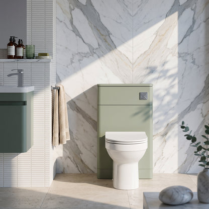 Fairford Crayo Satin Green 500mm WC Unit
