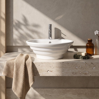 Fairford 460mm Round Ceramic Counter Top Vessel