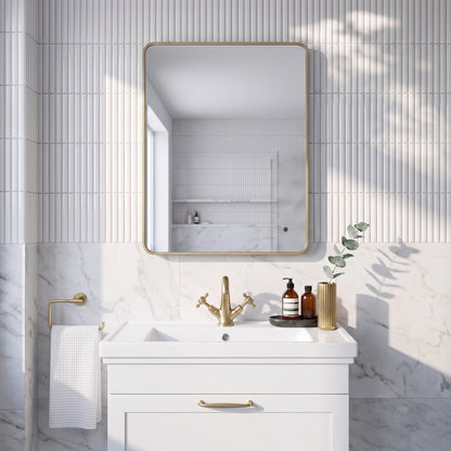 Fairford Montari 600 Brushed Brass 600 x 800mm Mirror