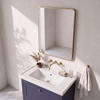 Fairford Montari 500 Brushed Brass 500 x 700mm Mirror