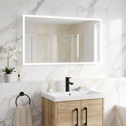 Fairford Mosca Led Mirror With Demister Pad And Shaver Socket - 1200mm X600mm