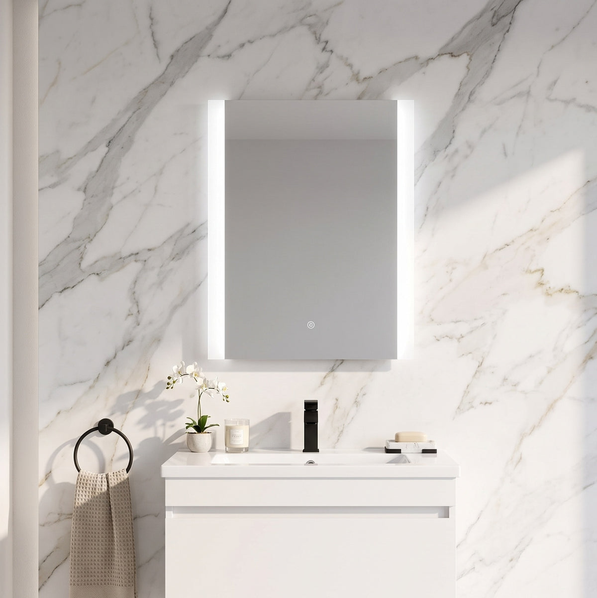 Fairford Hori 500 x 700mm LED Touch Sensor Mirror