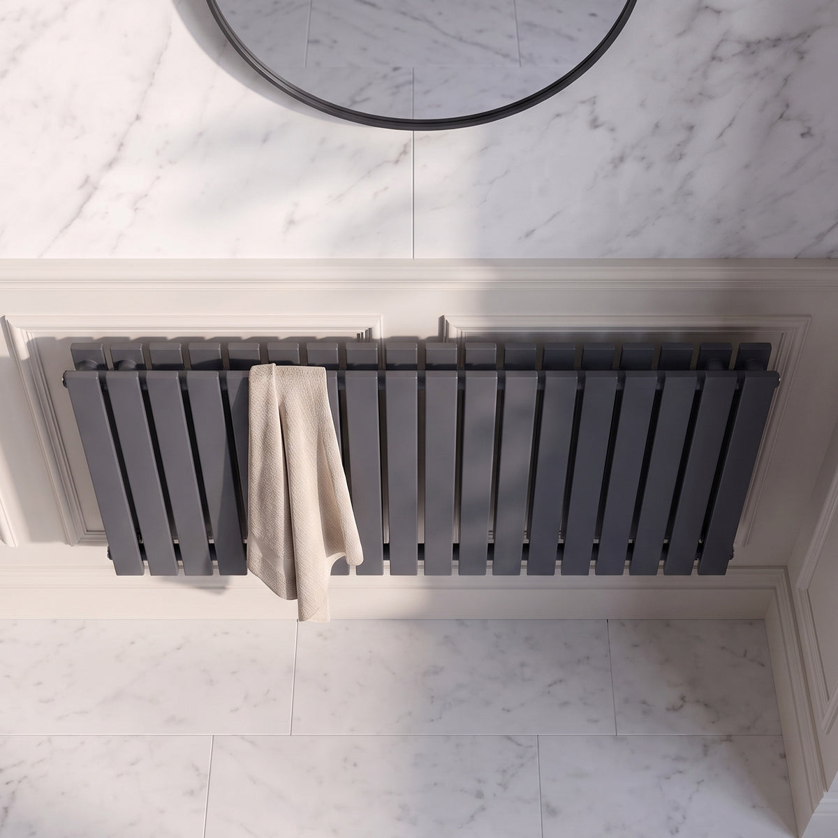 Fairford Bravo Anthracite Double Designer Radiator 600mm X 1158mm