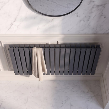 Fairford Bravo Anthracite Double Designer Radiator 600mm X 1158mm