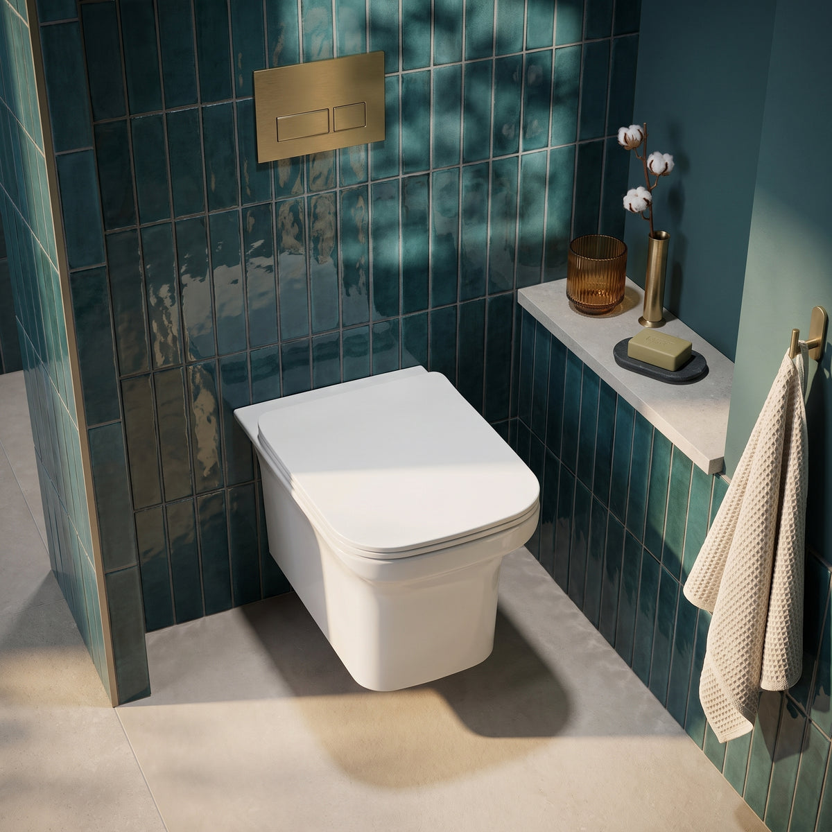 Fairford Grove Pure Wall Hung Toilet with Soft Close Seat