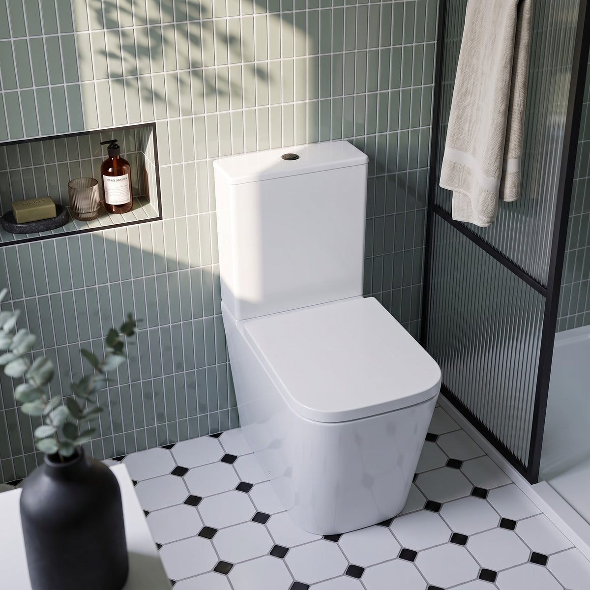 Fairford Grove Pure Back To Wall Toilet with Soft Close Seat