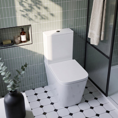 Fairford Grove Pure Back To Wall Toilet with Soft Close Seat