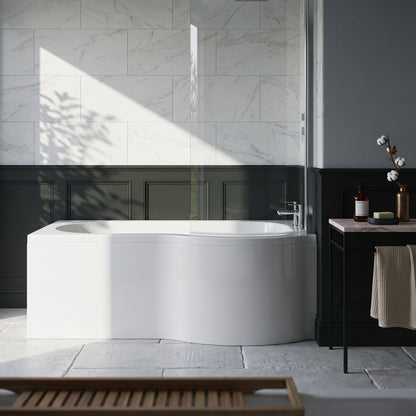 Fairford 1700 x 850mm Right Hand P Shaped Shower Bath