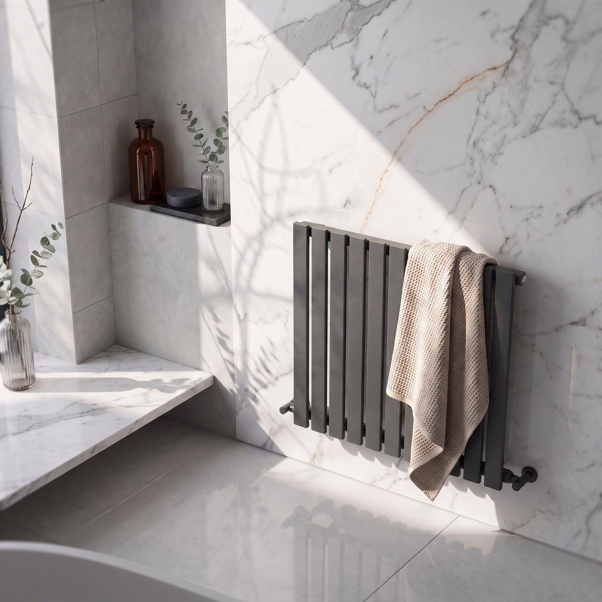 Fairford Bravo Anthracite Double Designer Radiator 600mm X 750mm
