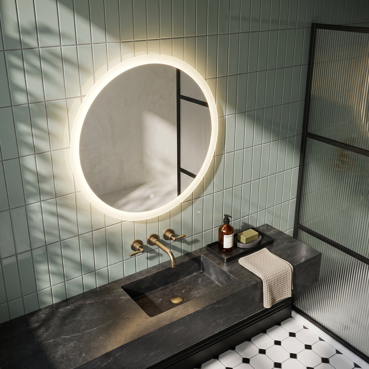 Fairford Lunar Led Mirror - 800mm Wide