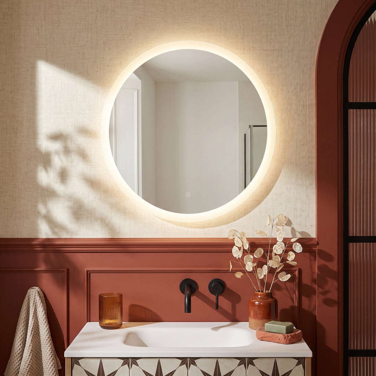 Fairford Lunar Led Mirror - 800mm Wide