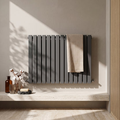 Fairford Bravo Anthracite Double Designer Radiator 600mm X 886mm
