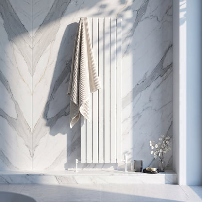 Fairford Bravo White Designer Radiator 1600mm X 408mm