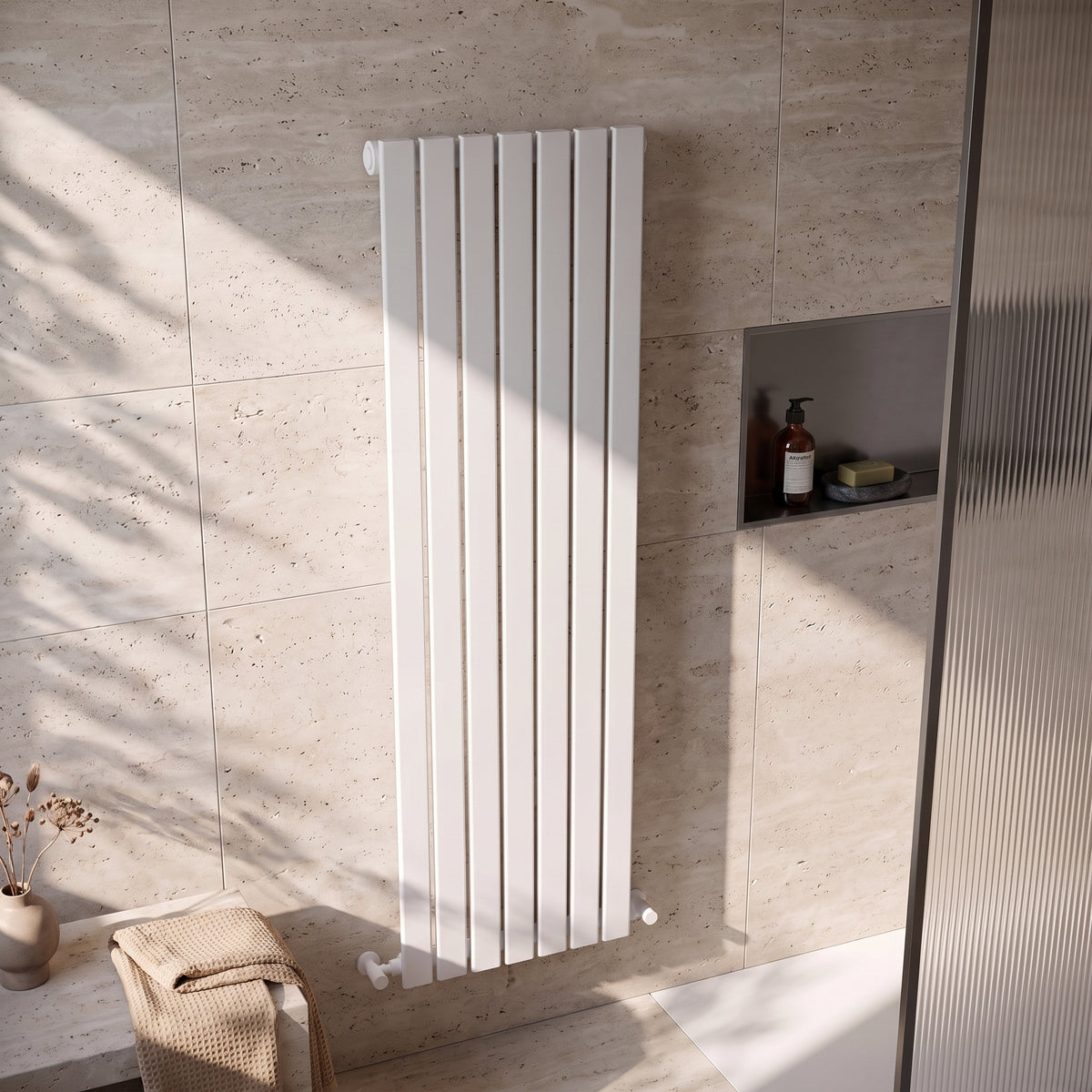 Fairford Bravo White Designer Radiator 1600mm X 544mm