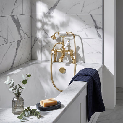 Fairford Winchester Brushed Brass Bath Shower Mixer