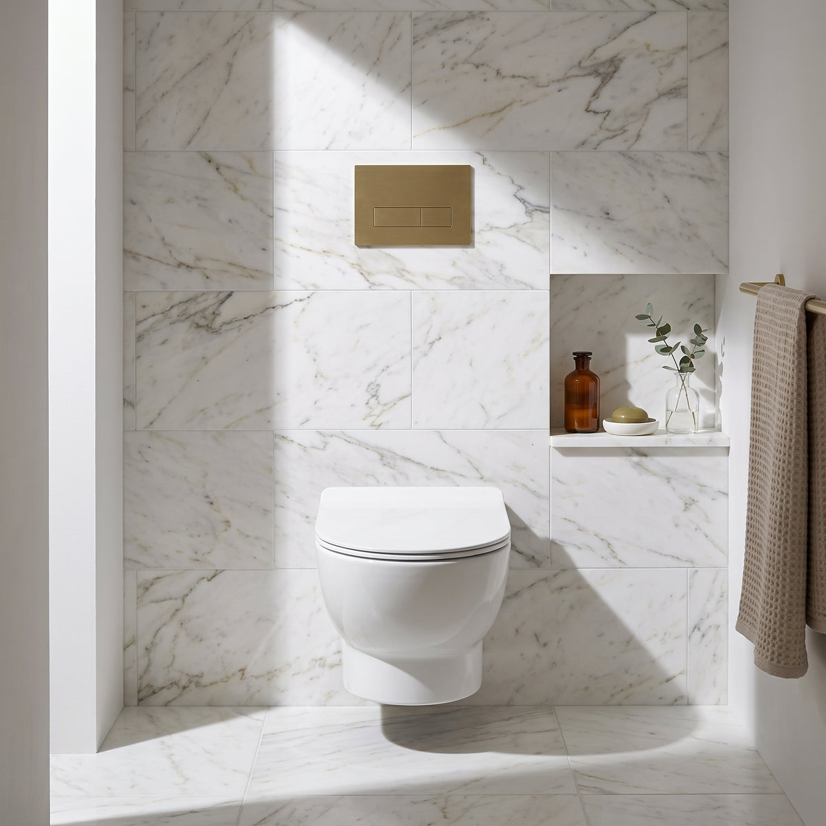 Fairford Palio Rimless Wall Hung Toilet With Wrap Over Soft Close Seat
