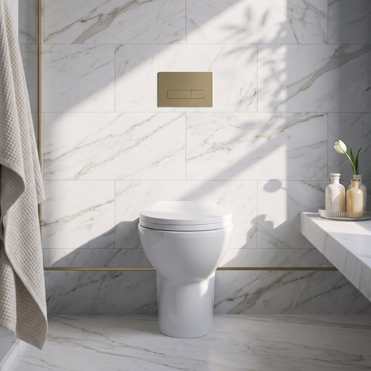 Fairford Tiber Back To Wall Toilet with Soft Close Seat