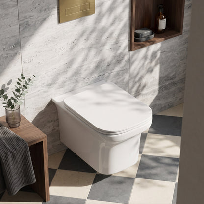 Fairford Grove Lip Wall Hung Toilet with Soft Close Seat
