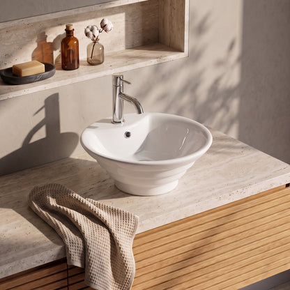 Fairford 460mm Round Ceramic Counter Top Vessel