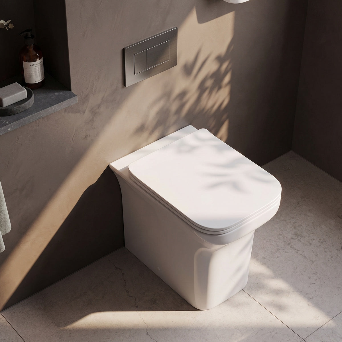 Fairford Grove Lip Back To Wall Toilet with Soft Close Seat