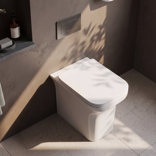 Fairford Grove Lip Back To Wall Toilet with Soft Close Seat