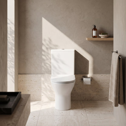 Fairford Paxton Rimless Open Back Close Coupled Toilet with Slim Soft Close Seat