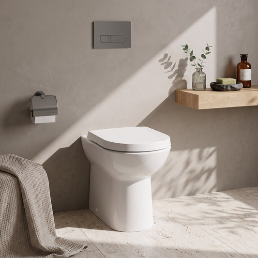 Fairford Kingsly Comfort Height Back To Wall Toilet with Soft Close Seat