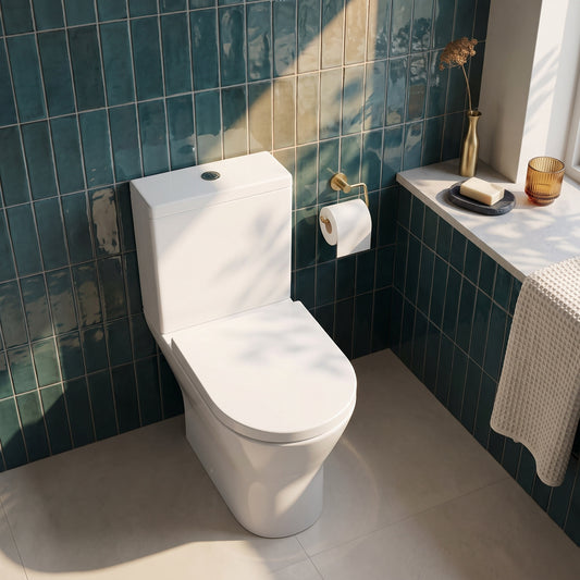 Fairford Sierra Comfort Height Close Coupled Toilet with Soft Close Seat