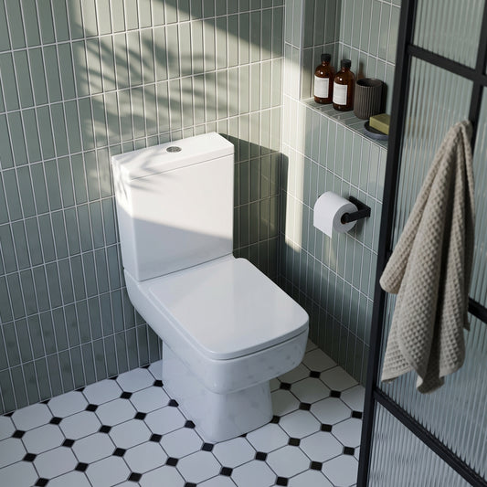Fairford Mellow Close Coupled Toilet with Soft Close Seat