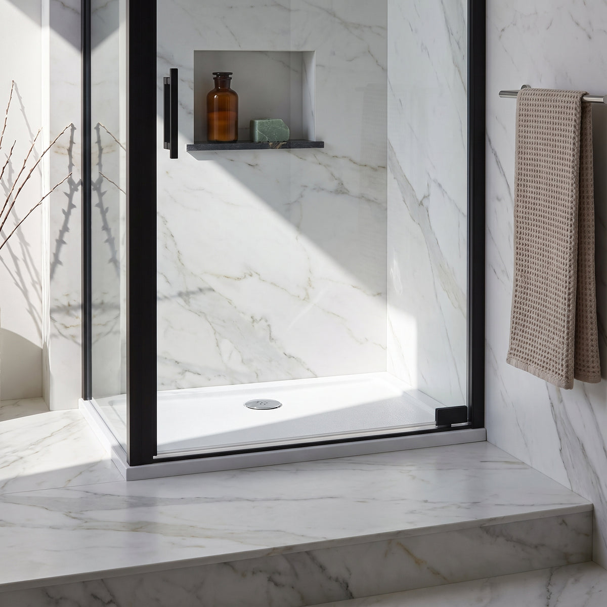 Fairford 1000 x 760mm Antislip Rectangular Shower Tray
