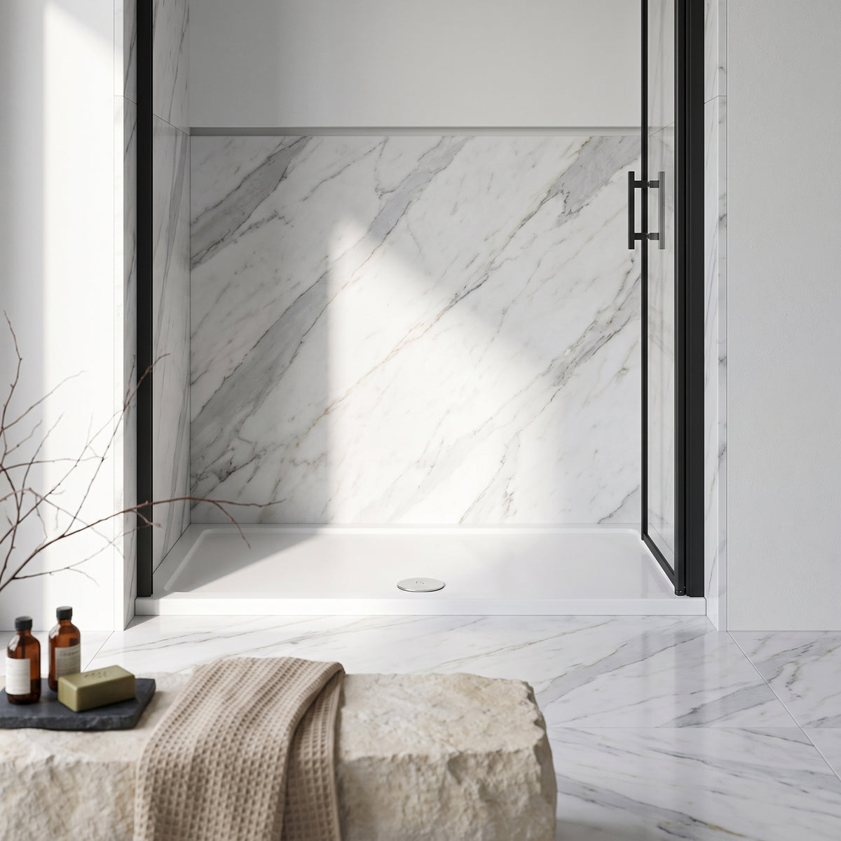 Fairford 1000 X 760mm Rectangular Shower Tray