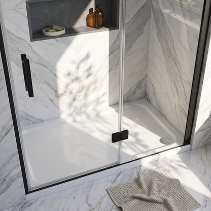 Fairford 1100 X 700mm Rectangular Shower Tray, Corner Waste