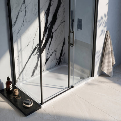 Fairford 1500 X 900mm Rectangular Shower Tray, Corner Waste