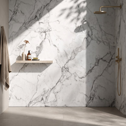 Hydraset Calacatta Marble 1200 x 2400 Setlock Wall Panel