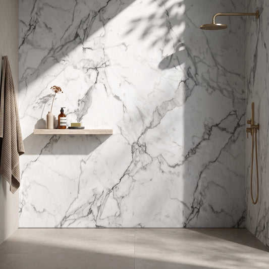 Hydraset Calacatta Marble 1200 x 2400 Setlock Wall Panel