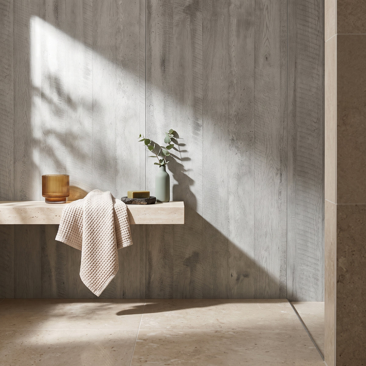 Hydraset Concrete Formwood Textured 1200 x 2400 Square Edge Wall Panel