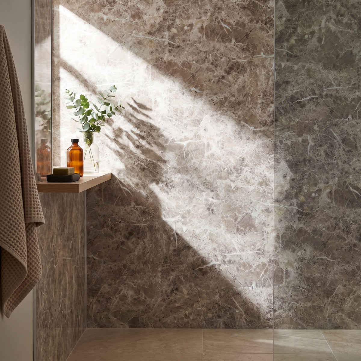 Hydraset Cappuccino Marble Gloss 1200 x 2400 Setlock Wall Panel