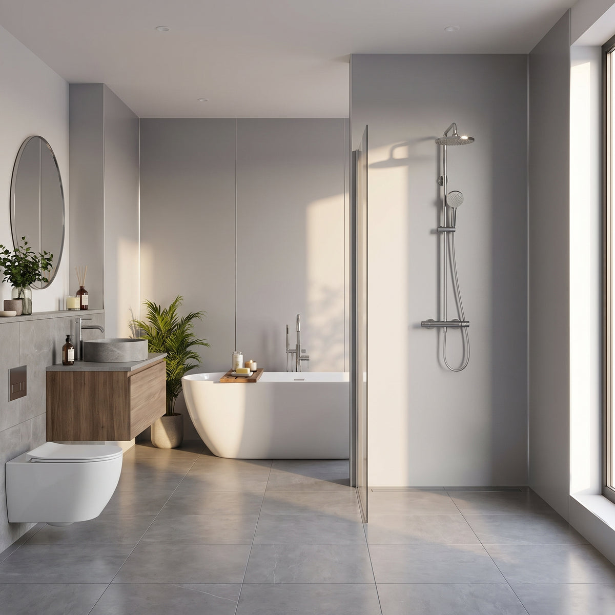 Hydraset Essentials Silver Pearl 2 pack Wall Panel 2400 x 1000mm