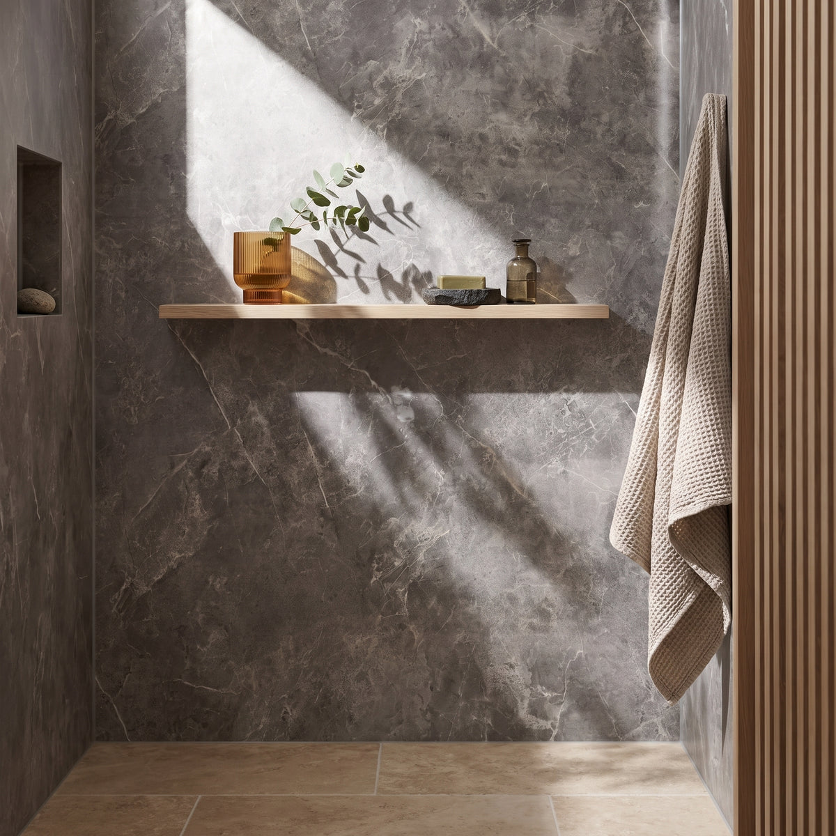 Hydraset Grey Bonito Matt 1200 x 2400 Setlock Wall Panel