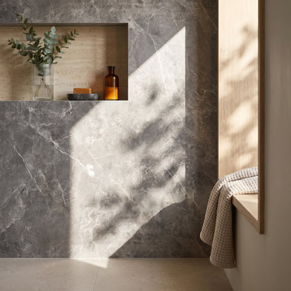Hydraset Grey Bonito Matt 1200 x 2400 Square Edge Wall Panel