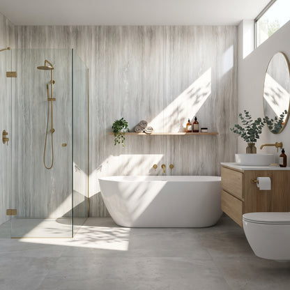Hydraset Jupiter Silver Textured 1200 x 2400 Setlock Wall Panel