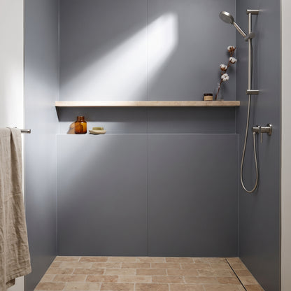 Hydraset Monument Grey Matt 1200 x 2400 Square Edge Wall Panel